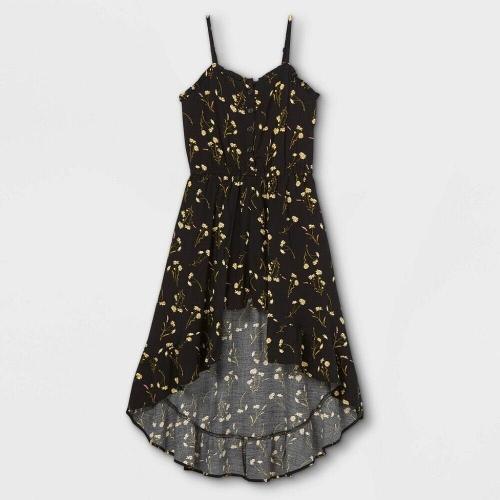 Floral Black Dress